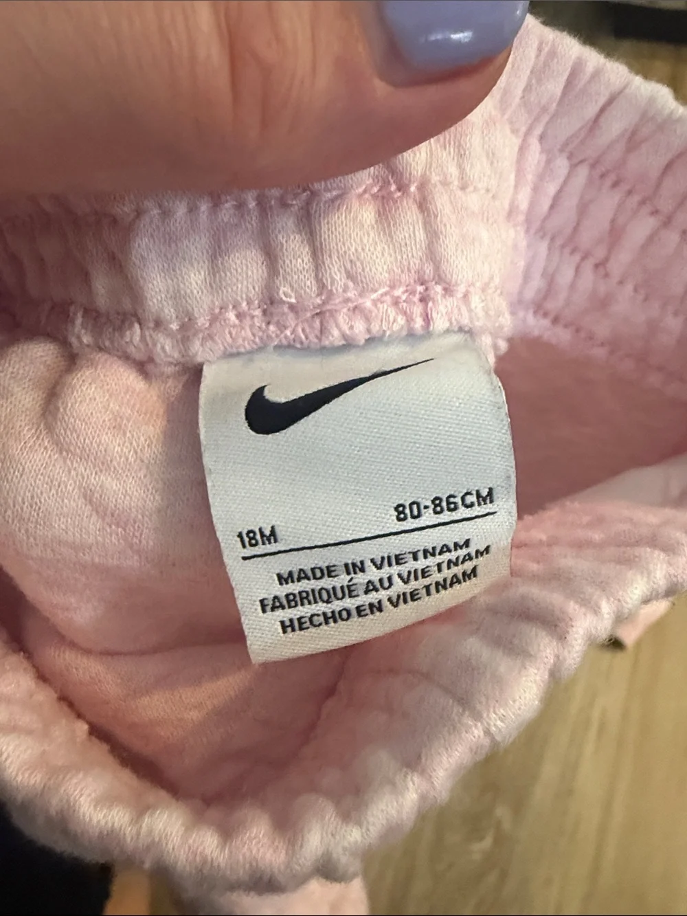Nike Kids Quilted Pink Sweatpant & Half-Zip Pullover Set